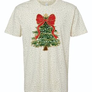 Festive Christmas Tree Graphic T-Shirt